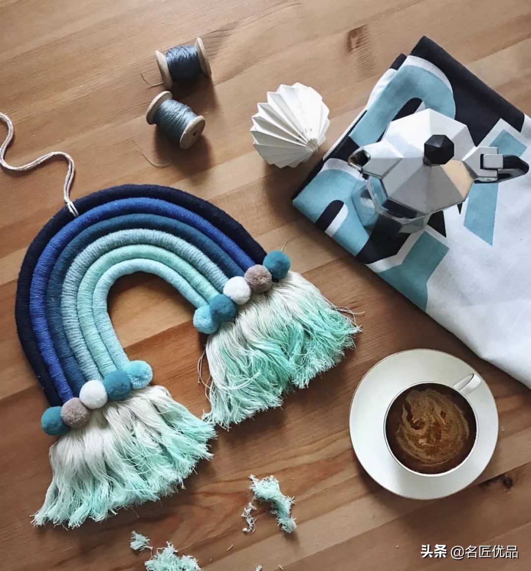 自己在家做家用装饰,diy手工挂毯教程