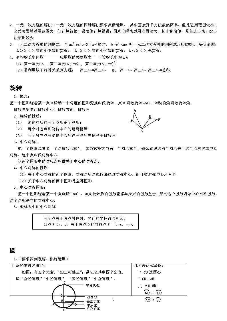 初三上学期知识点,初三数学用频率估计概率知识点