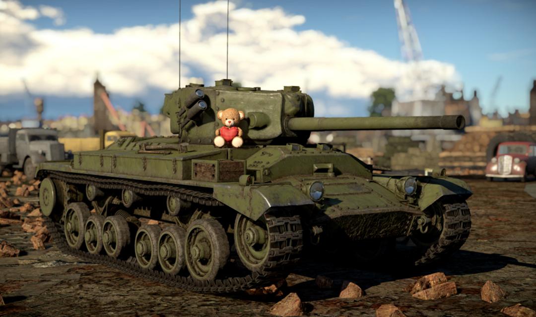 小巧的瓦伦丁步兵坦克，除了扛起17磅炮外，还装上过火箭喷射器