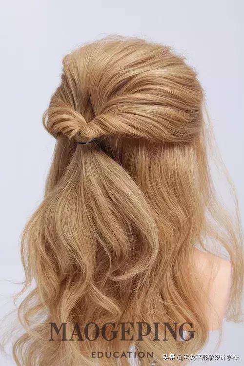 简单高贵晚宴发型步骤,时尚晚宴发型教程