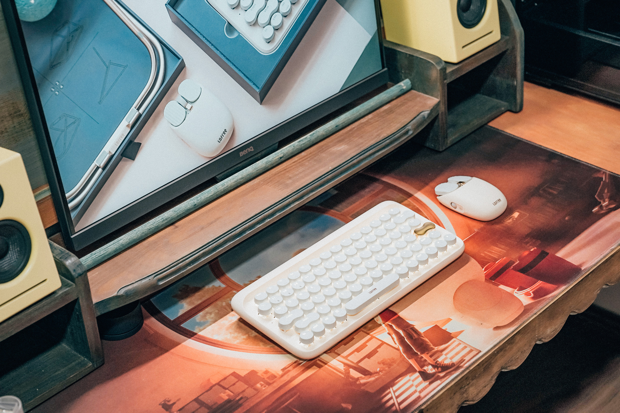 lofree洛斐桌面键鼠套装体验,洛斐键鼠套装值得买吗