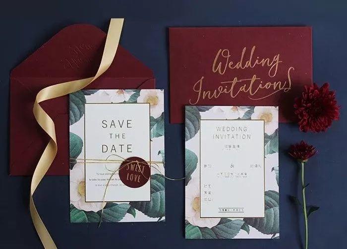 独特大气的婚礼请柬,简单高级婚礼请柬模板