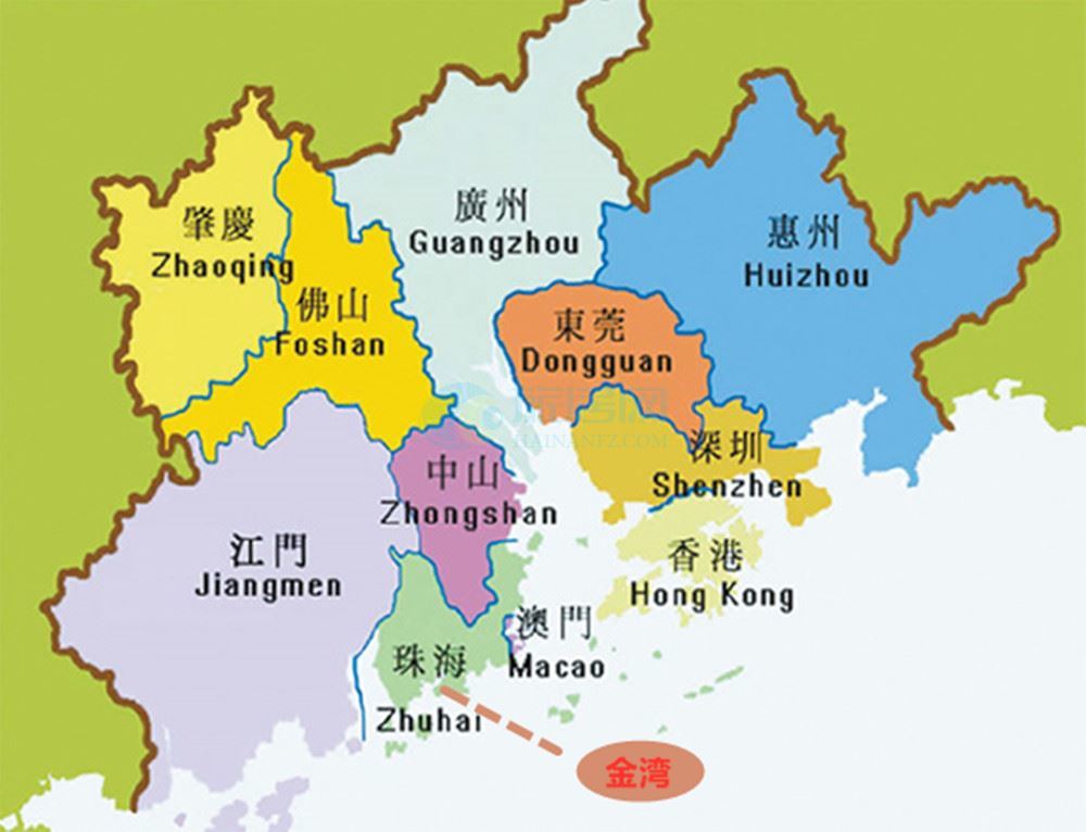 珠海金湾区未来发展,珠海金湾区西部中心城区