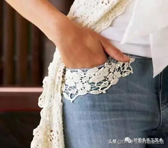 牛仔裤改造小点子,牛仔裤裤脚创意简单改造