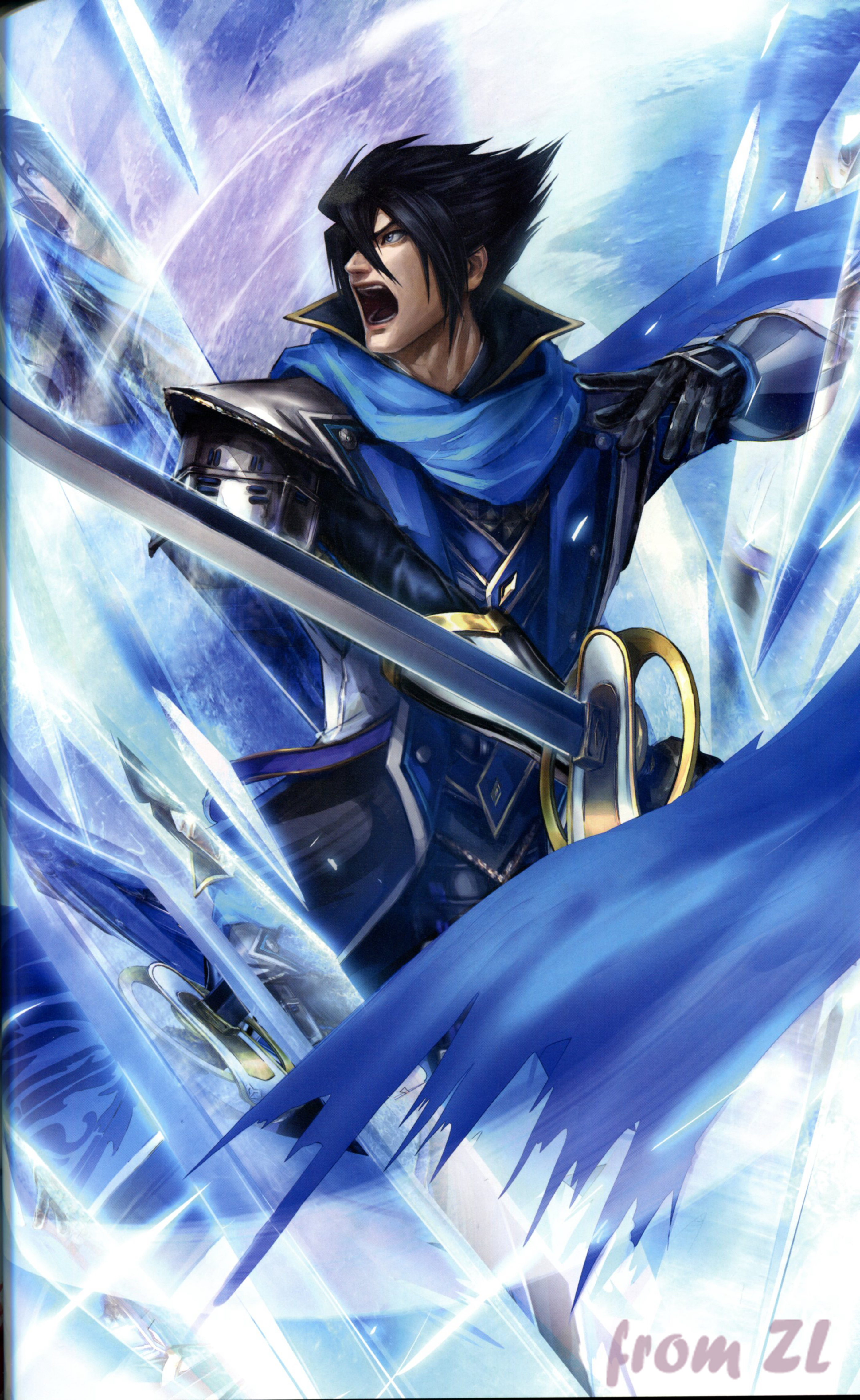 战国无双4设定角色原画集，神无双极意55名武将CG插画壁纸欣赏