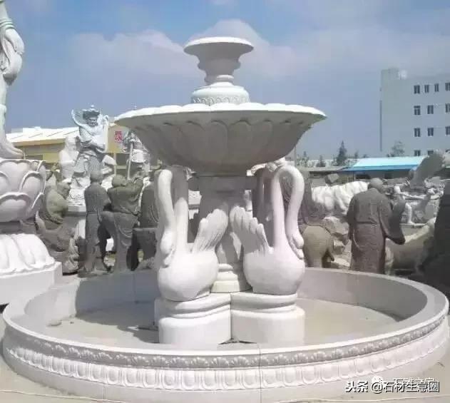 最漂亮的喷泉石雕,精品石雕喷泉花钵设计