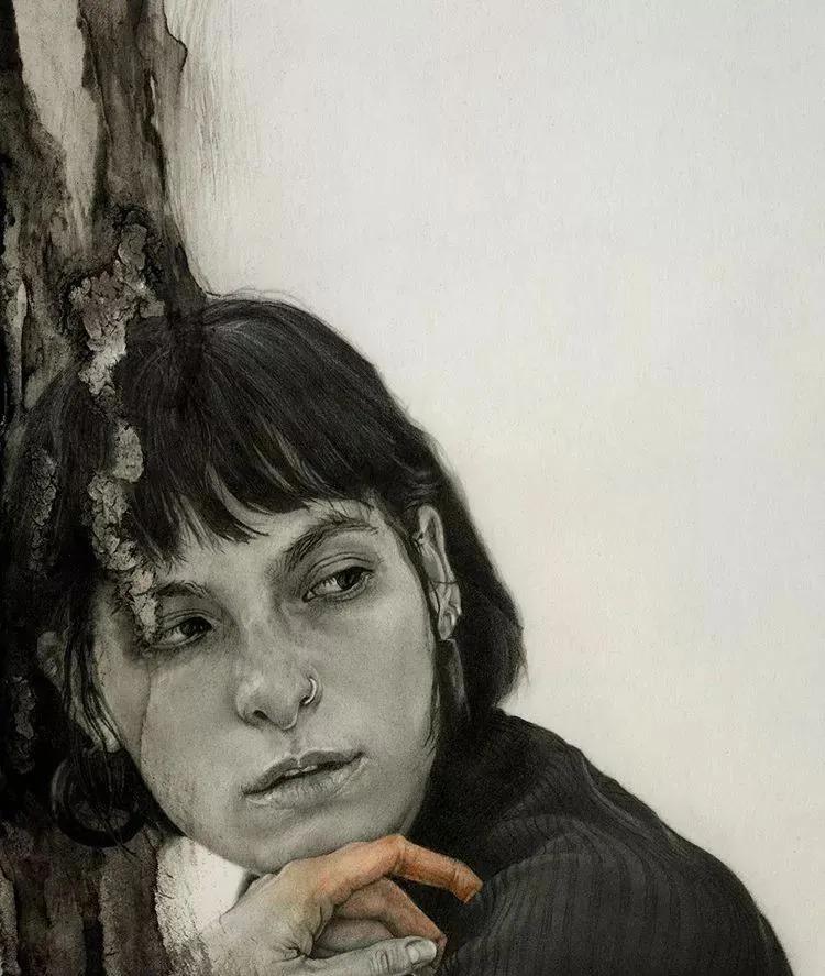 日本艺术素描画家,日本画家的素描作品