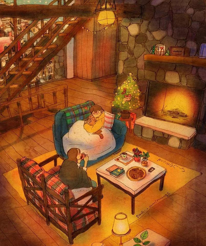 这些画也太甜了吧!!!看完只想谈!恋!爱