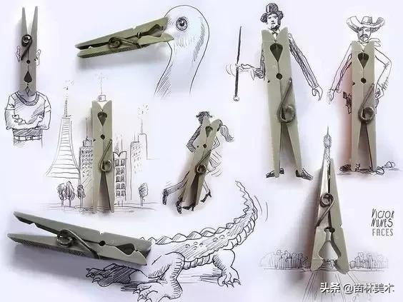 100种插画创意方法,好看的小插画铅笔