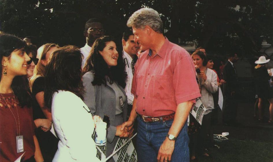 莱温斯基在白宫时照片,莱温斯基克林顿的表现