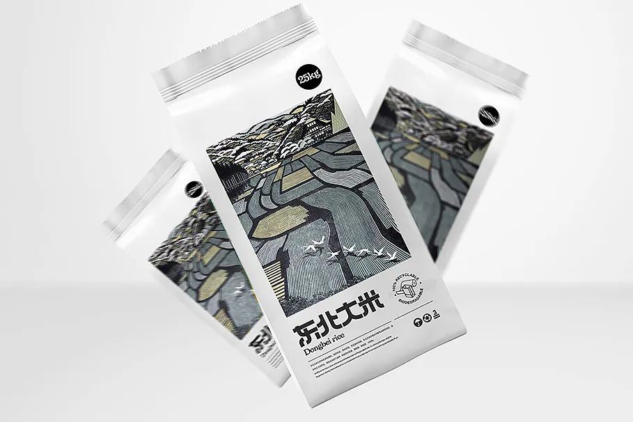 包装大米造型,高端大米包装设计大全