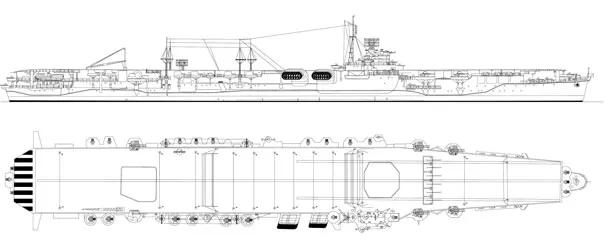 日本人评价云龙级航空母舰,云龙级航空母舰三视图