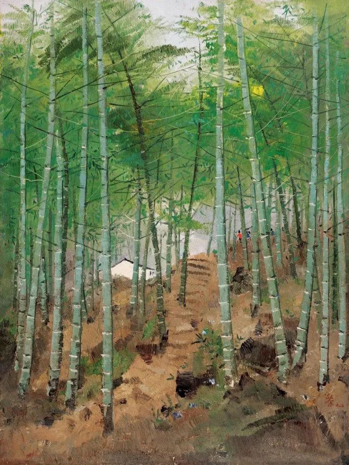 吴冠中竹子图,吴冠中画的竹子