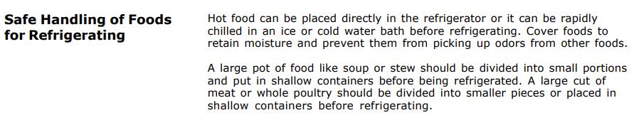 热食物放冰箱对冰箱有危害么,热的食物可以直接放冰箱吗