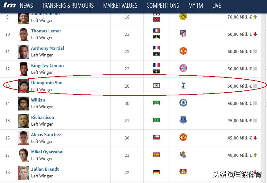 亚洲一哥孙兴慜纪录,亚洲一哥孙兴慜荣膺最佳进球奖