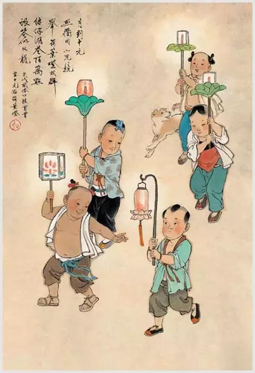 100首诗词100张风俗图太美了,100幅中国古风俗画