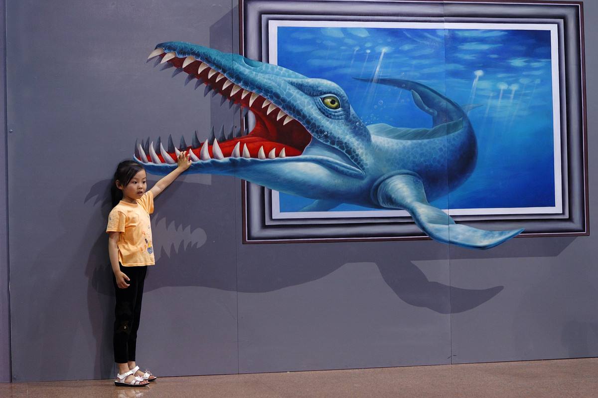 裸眼3d画图片大全,国外最火的3d绘画