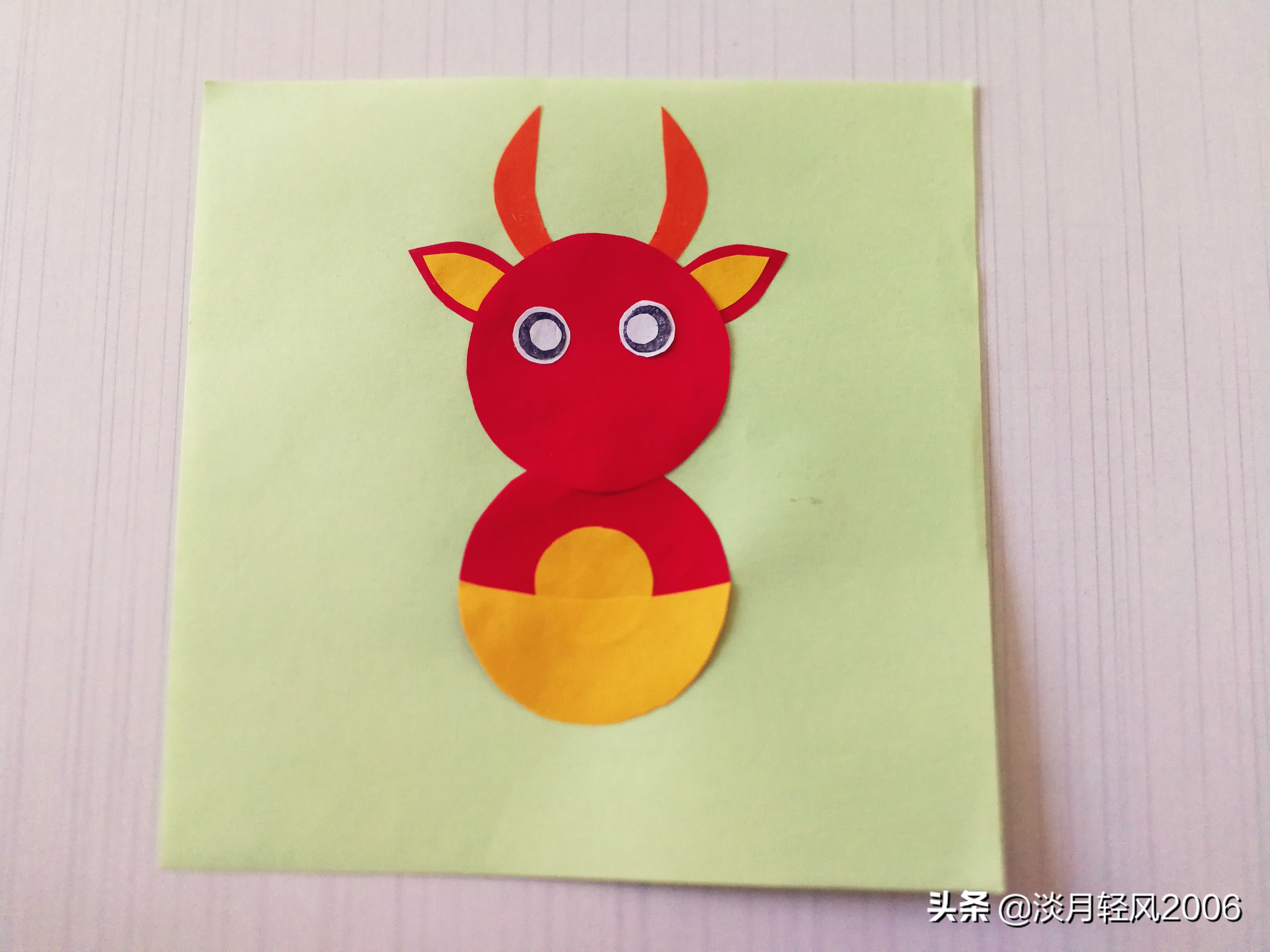 新年贺卡手工2021牛年,2021年牛年贺卡