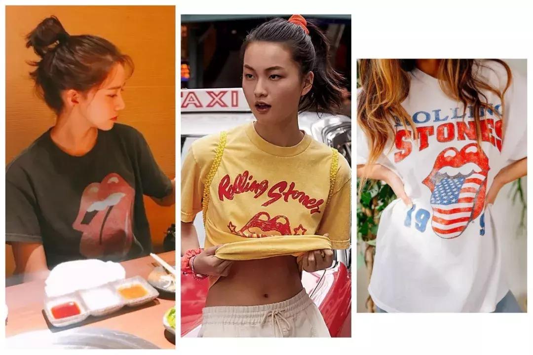 今年流行的明星同款t恤,明星同款时髦休闲t恤