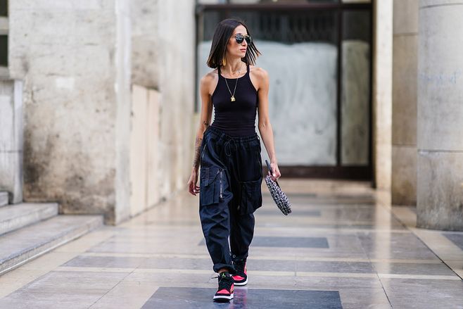 穿哈伦裤既时髦又显瘦,小个子裤装哈伦裤