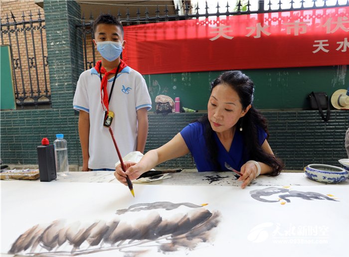 天水市伏羲路逸夫小学春季运动会,天水伏羲路逸夫小学国学进校园