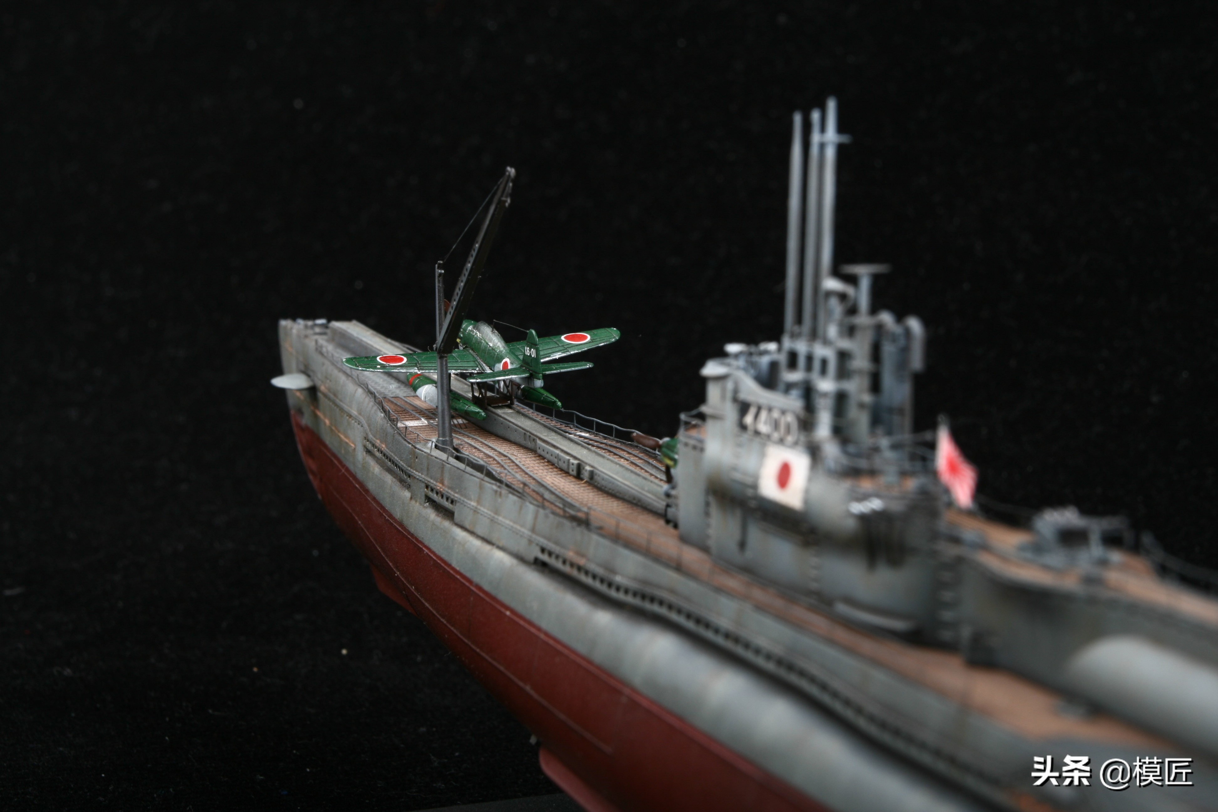 藏着飞机的二战奇葩日本潜艇伊400|模型制作手记