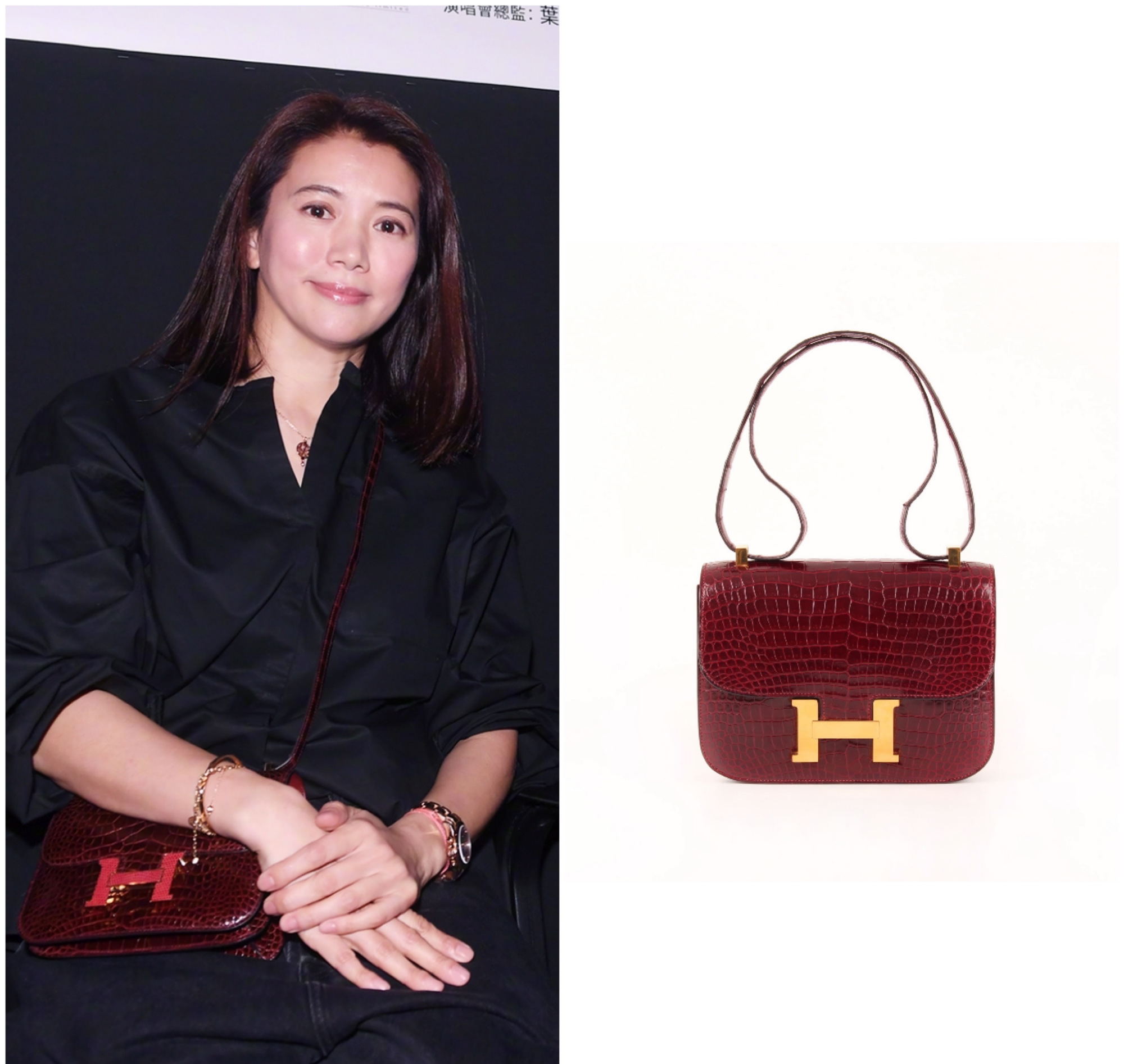 袁咏仪提爱马仕在机场小跑,袁咏仪爱马仕代言