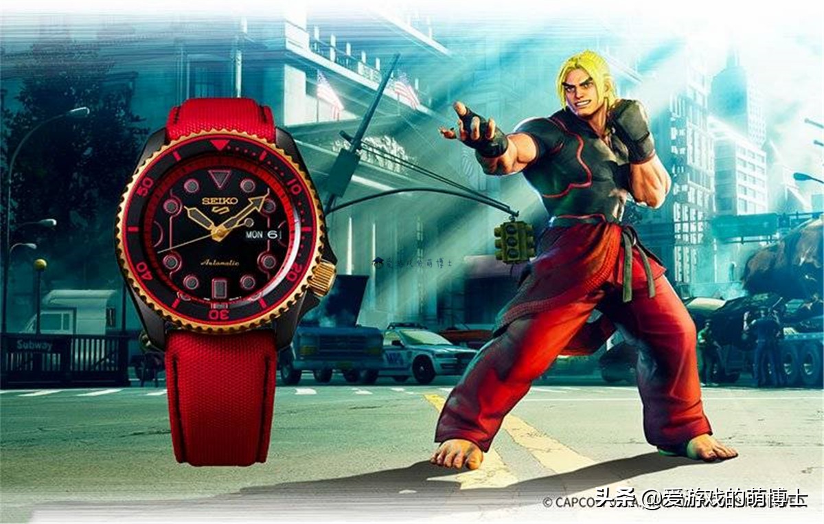 街头霸王6主题,seiko联名kawasaki手表