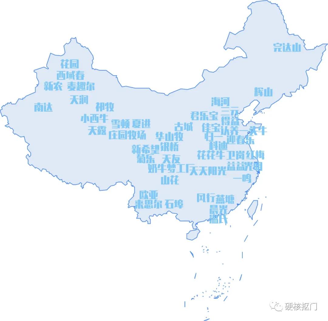 超全中国牛奶,国产牛奶图鉴