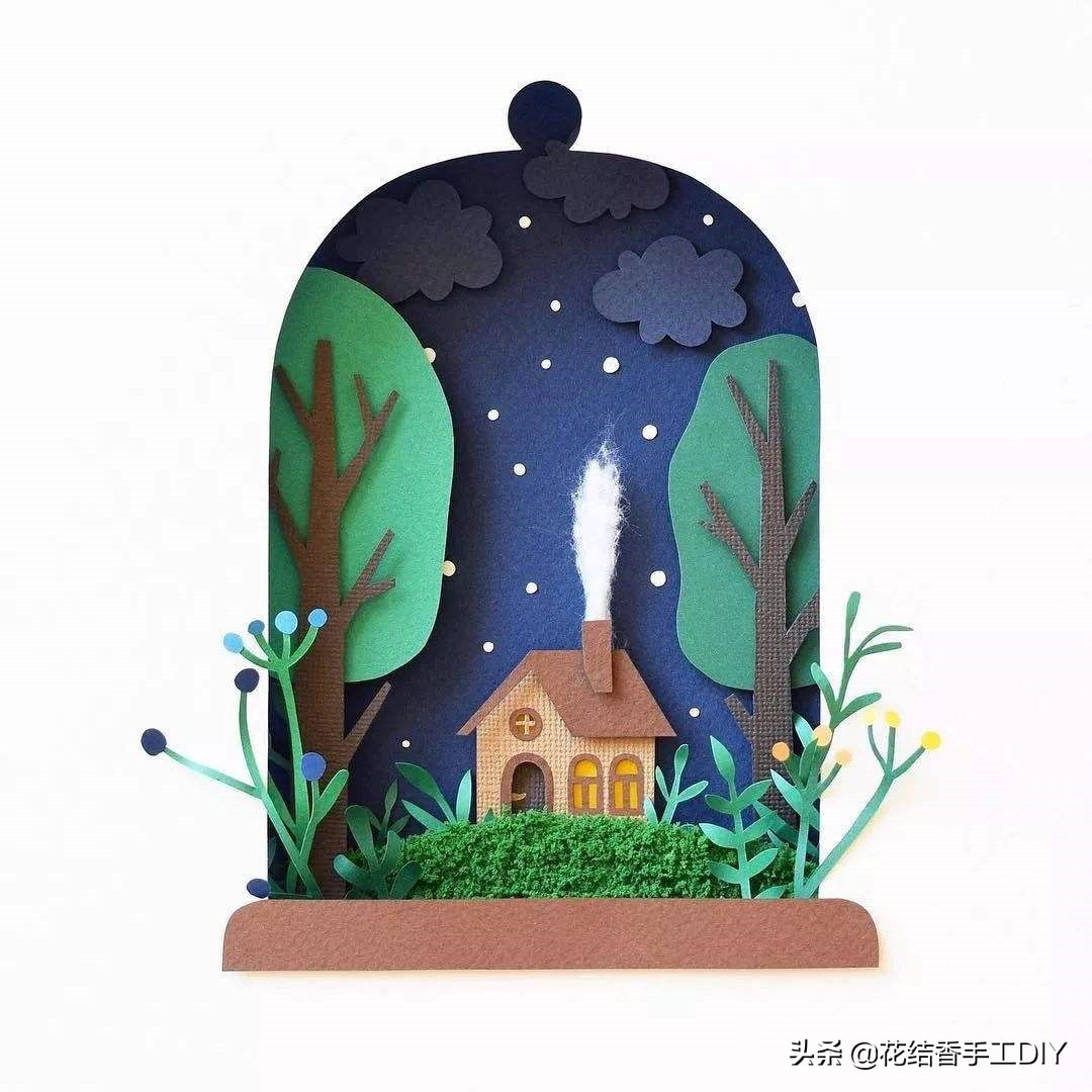 纸艺教程教你用彩纸diy简易花瓶,纸艺教程教你用彩纸diy漂亮的墙花