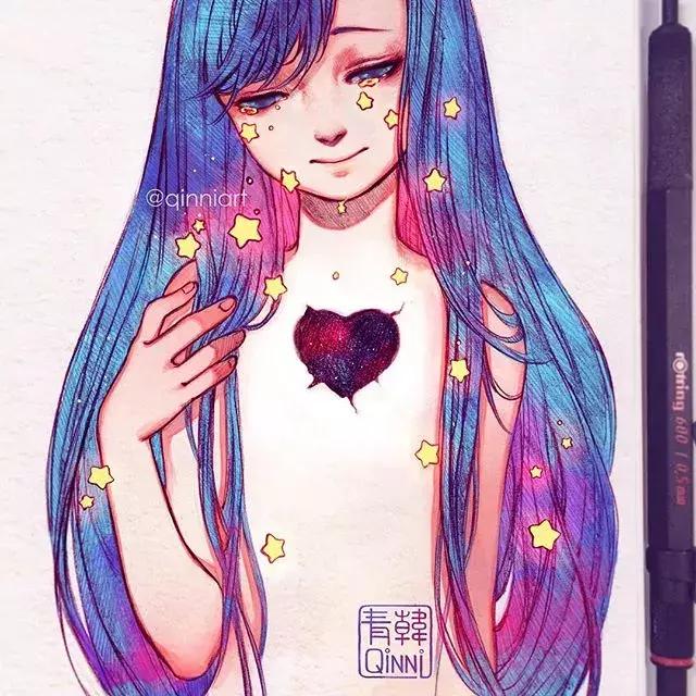 一个经历三次心脏手术，却依旧坚强，用水彩把伤痛化作星辰的女孩