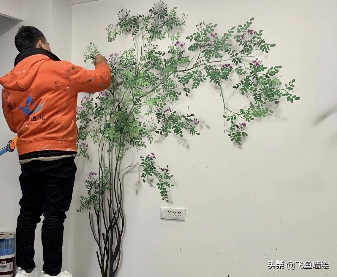 墙绘怎么画平整图片,墙绘怎样画写意