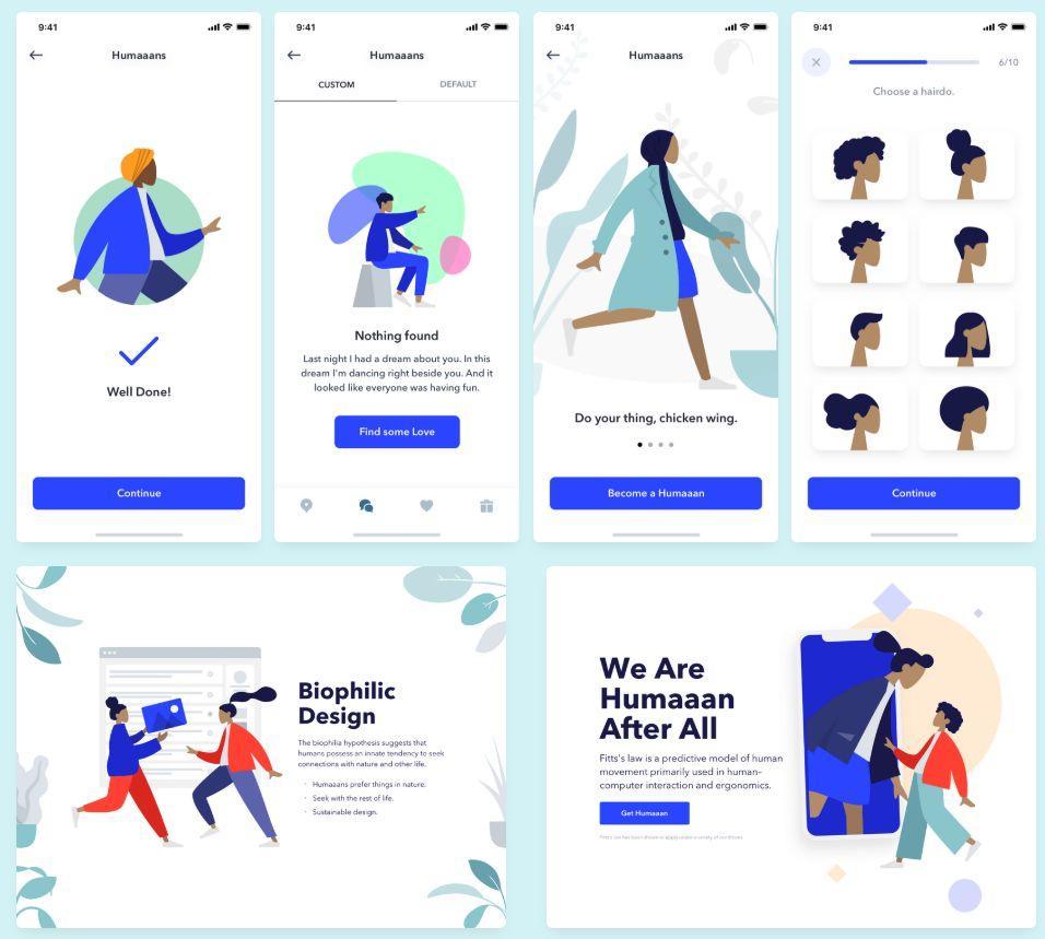 设计基础插画素材网站,插画ui素材