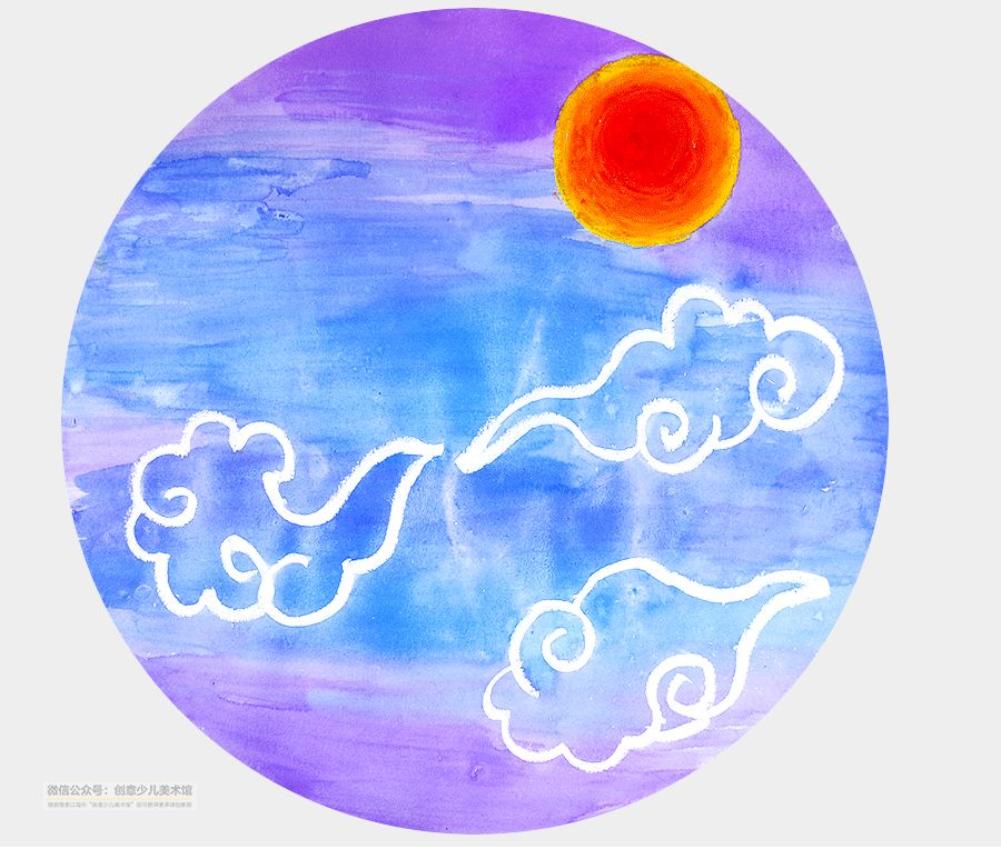 鹤的画法儿童画,飞翔的鹤儿童画