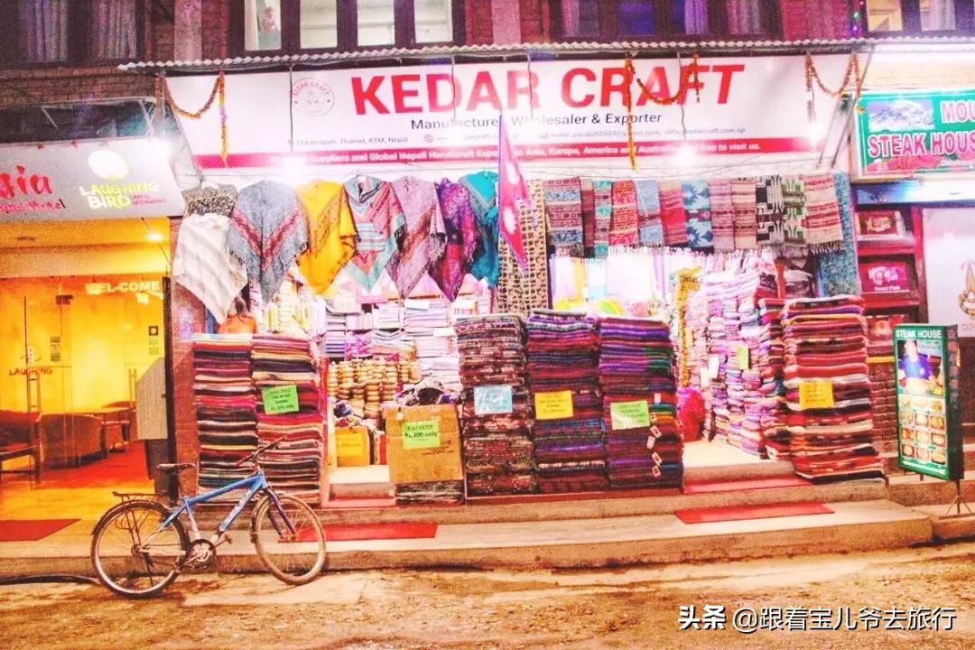 尼泊尔购物天堂泰米尔,尼泊尔加德满都街边买东西