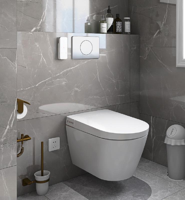 同样是小卫生间，看看人家的马桶边布置，干净利落、清清爽爽