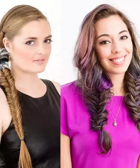 鱼骨辫向内编的编发教程,鱼骨辫的编发教程图解