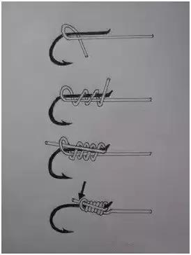 有洞的绑鱼钩方法图解,一字绑鱼钩简单教程