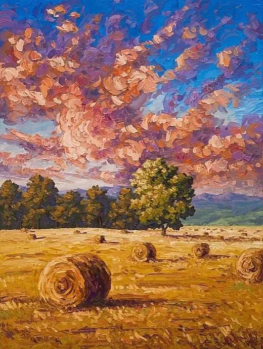 唯美壮丽的印象派风景油画,意境优美的古典风景油画欣赏