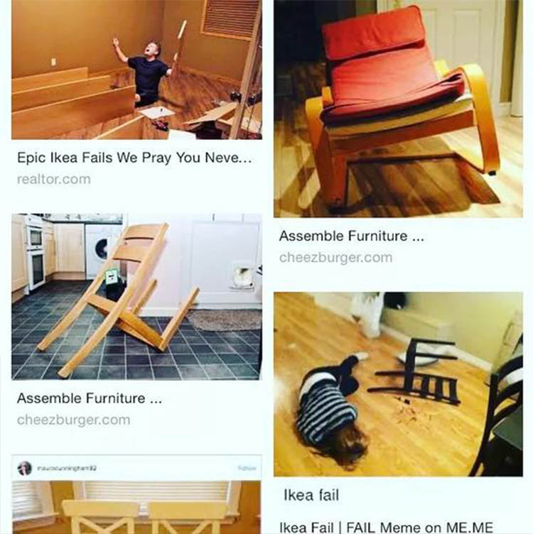 宜家组装物件,宜家家具安装翻车