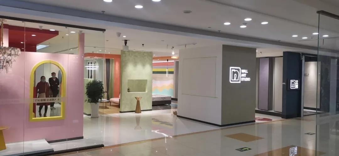 立邦艺术涂料店面,立邦最新专卖店效果