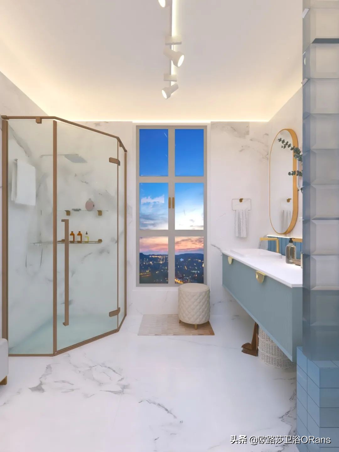 当地中海风席卷了你的浴室，是一种怎样的体验呢？
