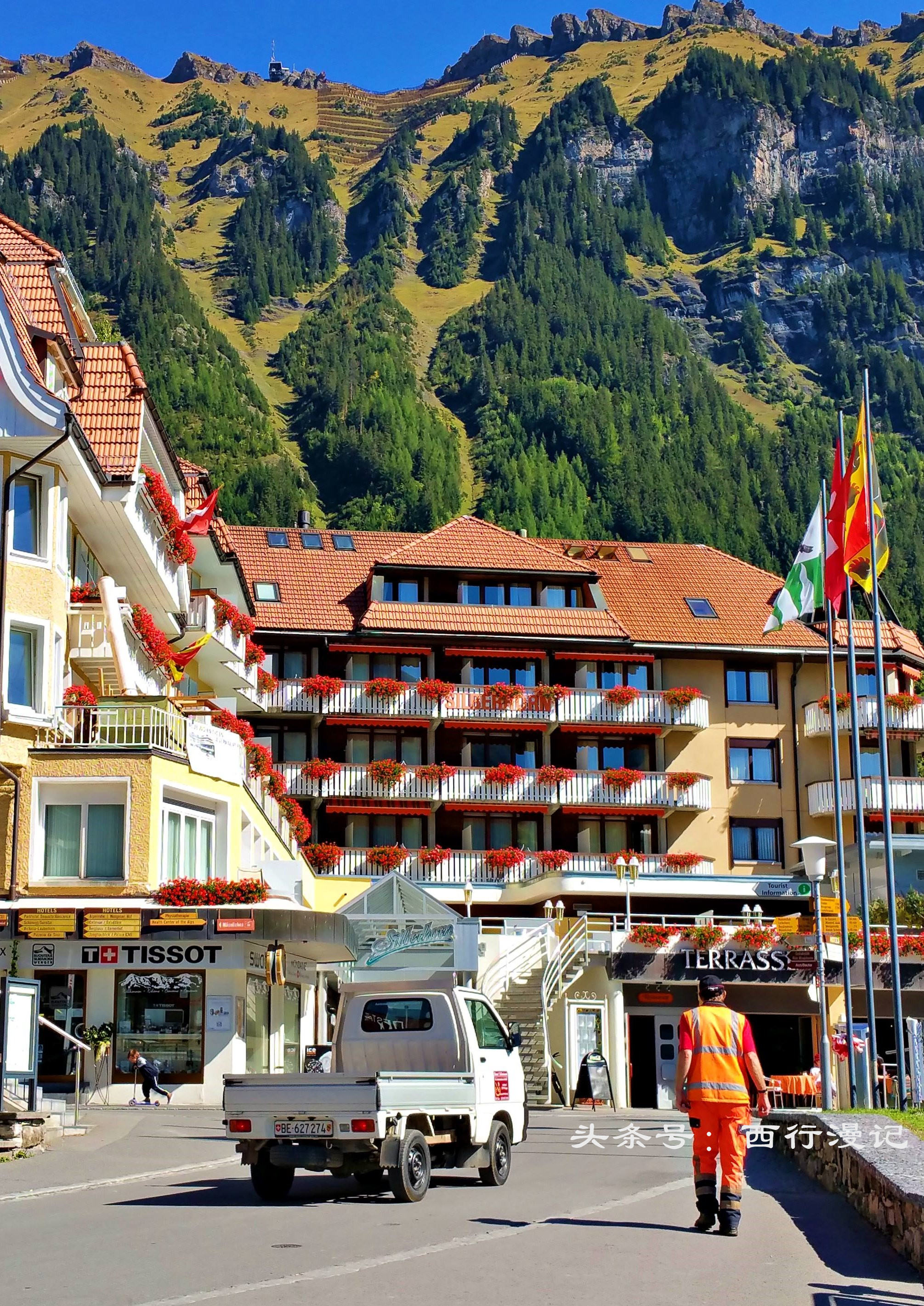 瑞士风景绝美的山,瑞士绝美的山村风光
