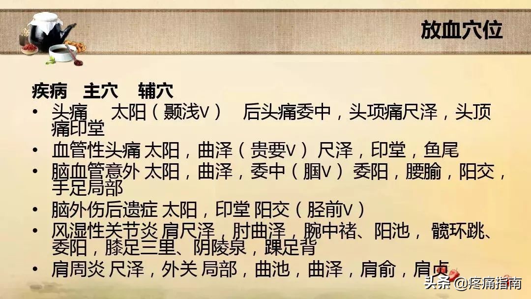 中医刺络放血疗法,中医刺络放血