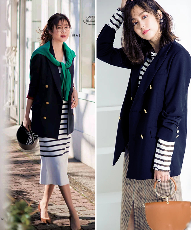 藏蓝色搭什么有高级感,大衣穿搭女秋冬长款藏蓝色大衣