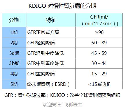 肾衰竭四个阶段怎么划分,肾衰竭是什么种类肾病