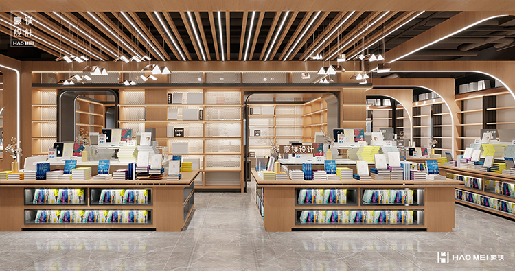 书店店铺装修设计,装修设计图书店