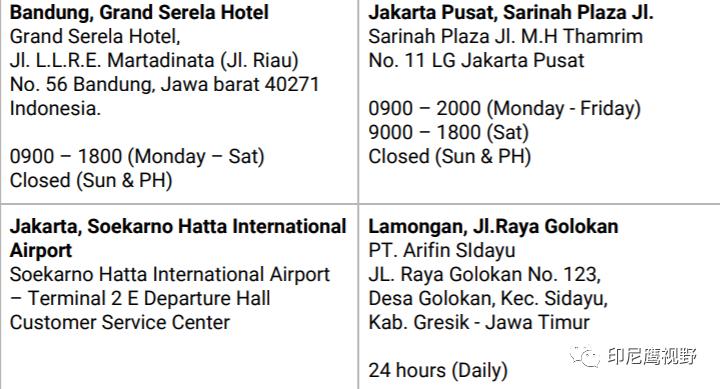 印尼亚航客服电话,印尼亚航官网电话