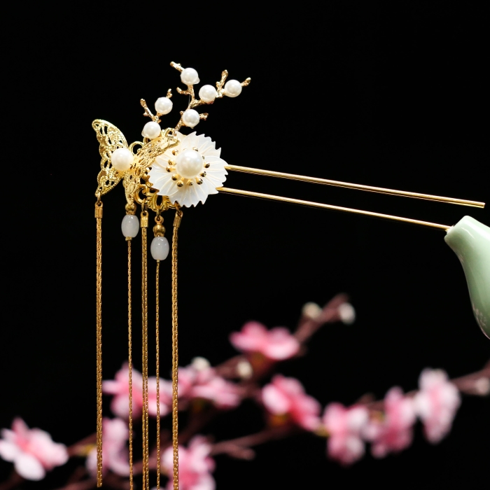 汉服步摇发簪木钗,发簪分为几种