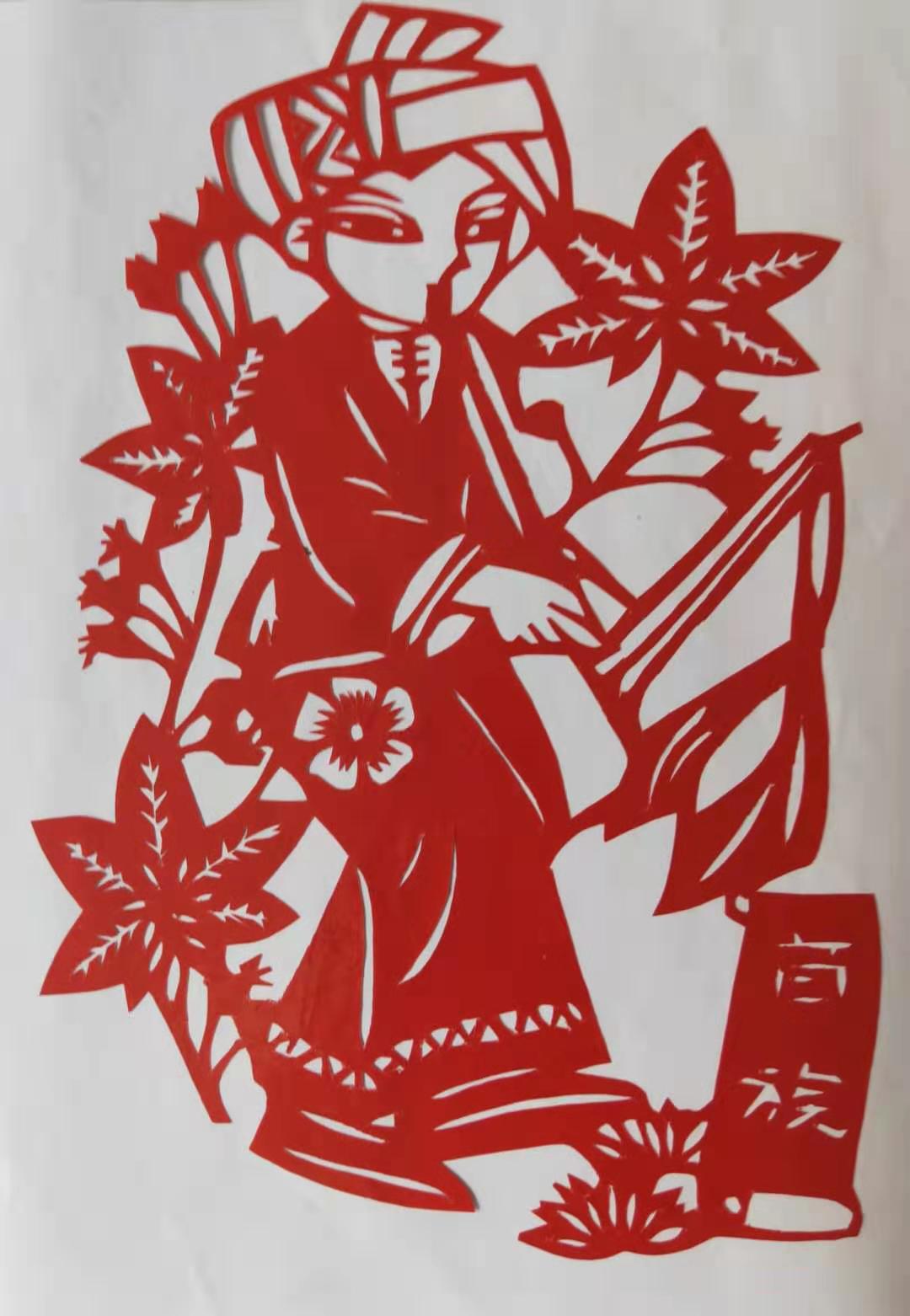 剪纸民族服饰颜色搭配,手工剪纸民族服饰搭配教程